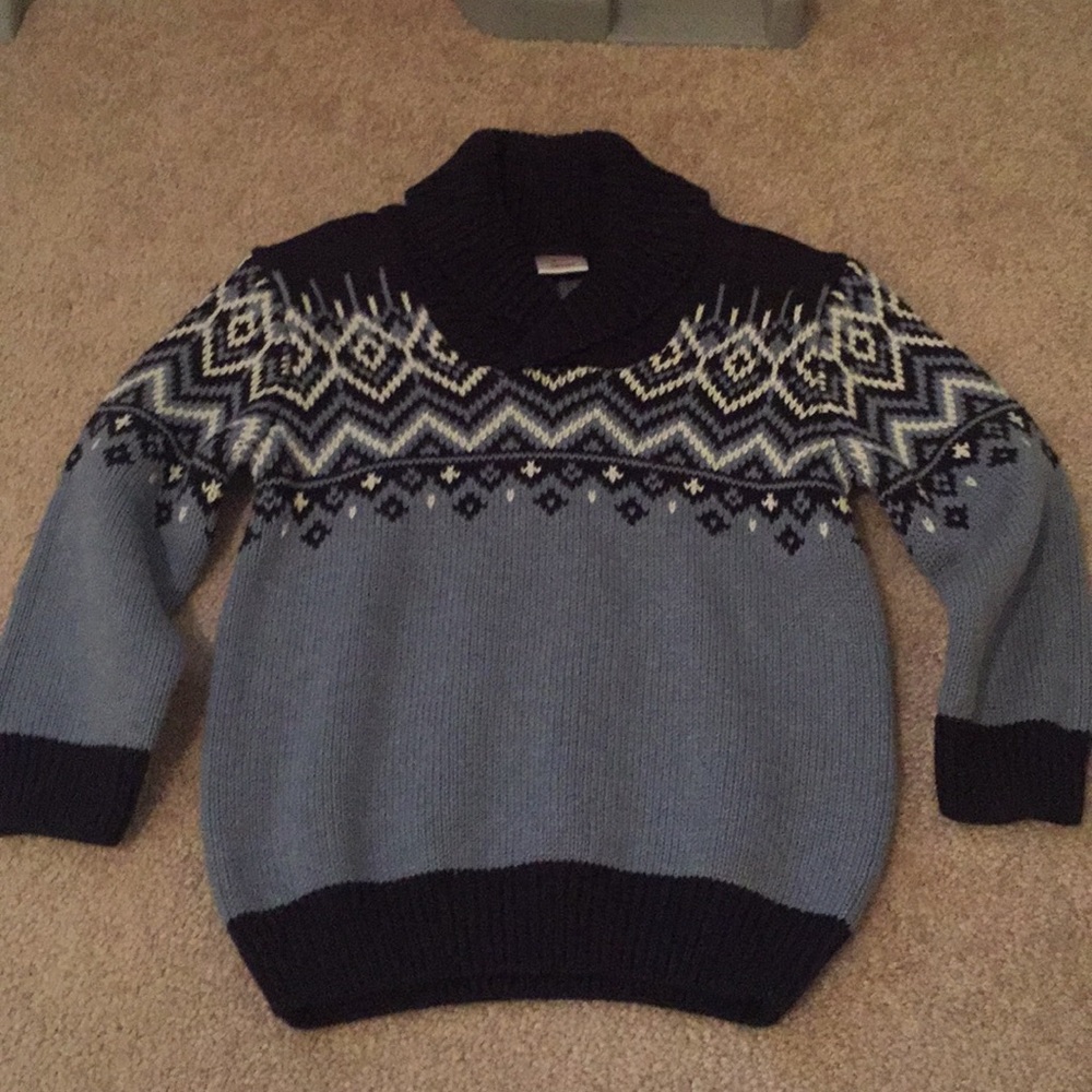 Fair isle knit sweater